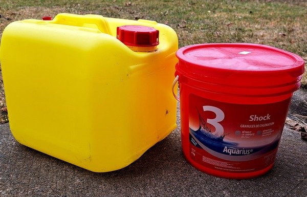 Liquid Chlorine and Pool Shock